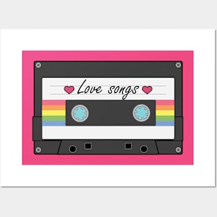 Love Songs Cassette Tape, Mix Tape Posters and Art